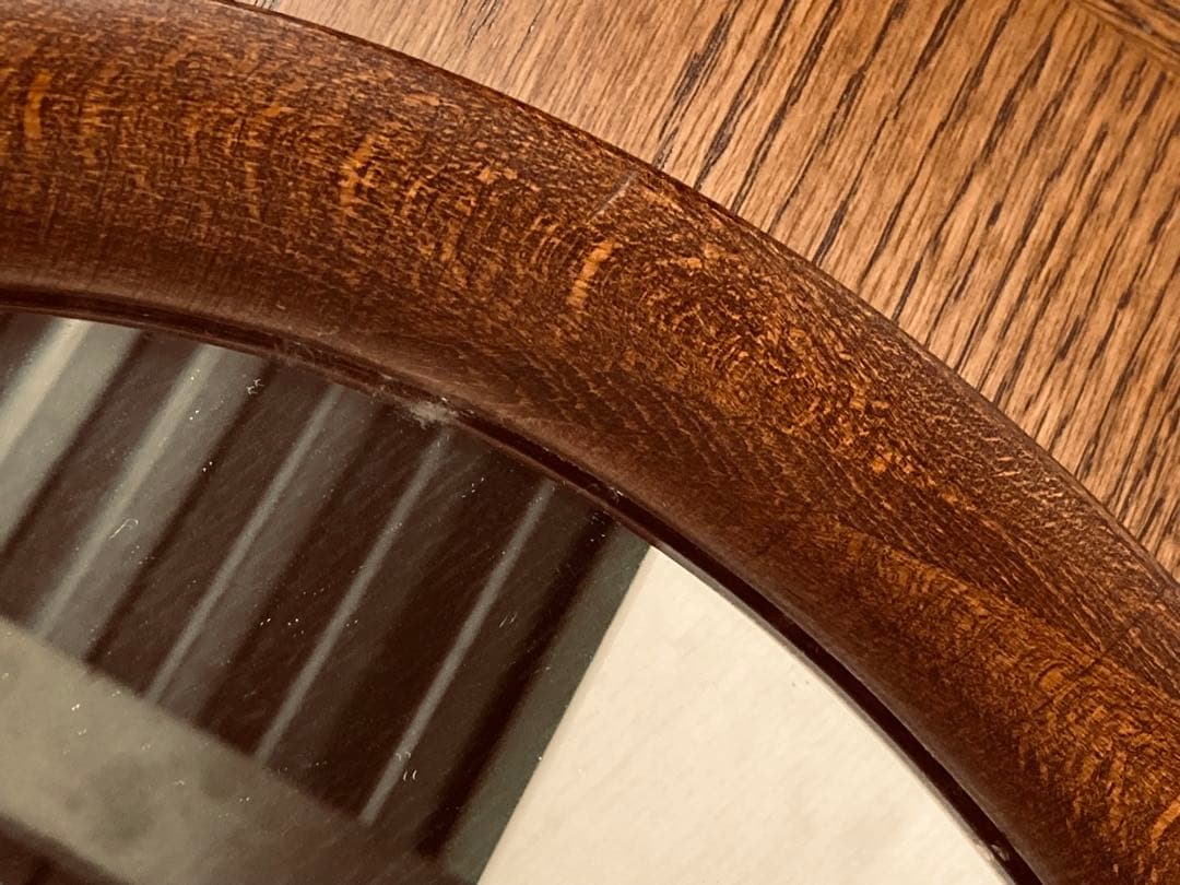 秋田木工 柳宗理 ウォールミラー 小判型 古代色 昭和レトロ ジャパニーズモダン