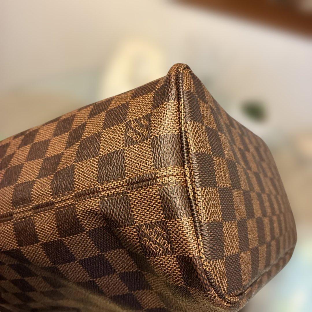 LOUIS VUITTON ダミエ・エベヌ トートバッグPMポーチ付き