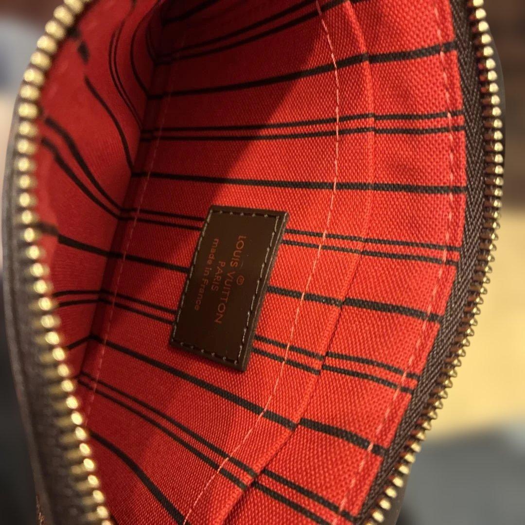 LOUIS VUITTON ダミエ・エベヌ トートバッグPMポーチ付き