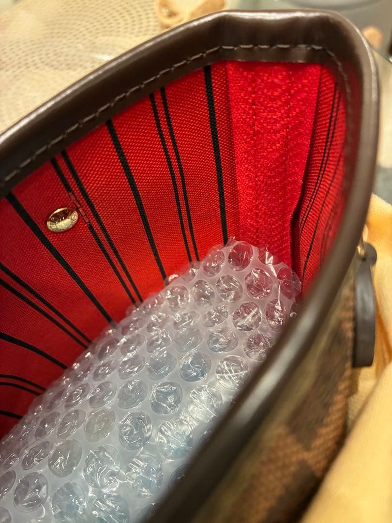 LOUIS VUITTON ダミエ・エベヌ トートバッグPMポーチ付き