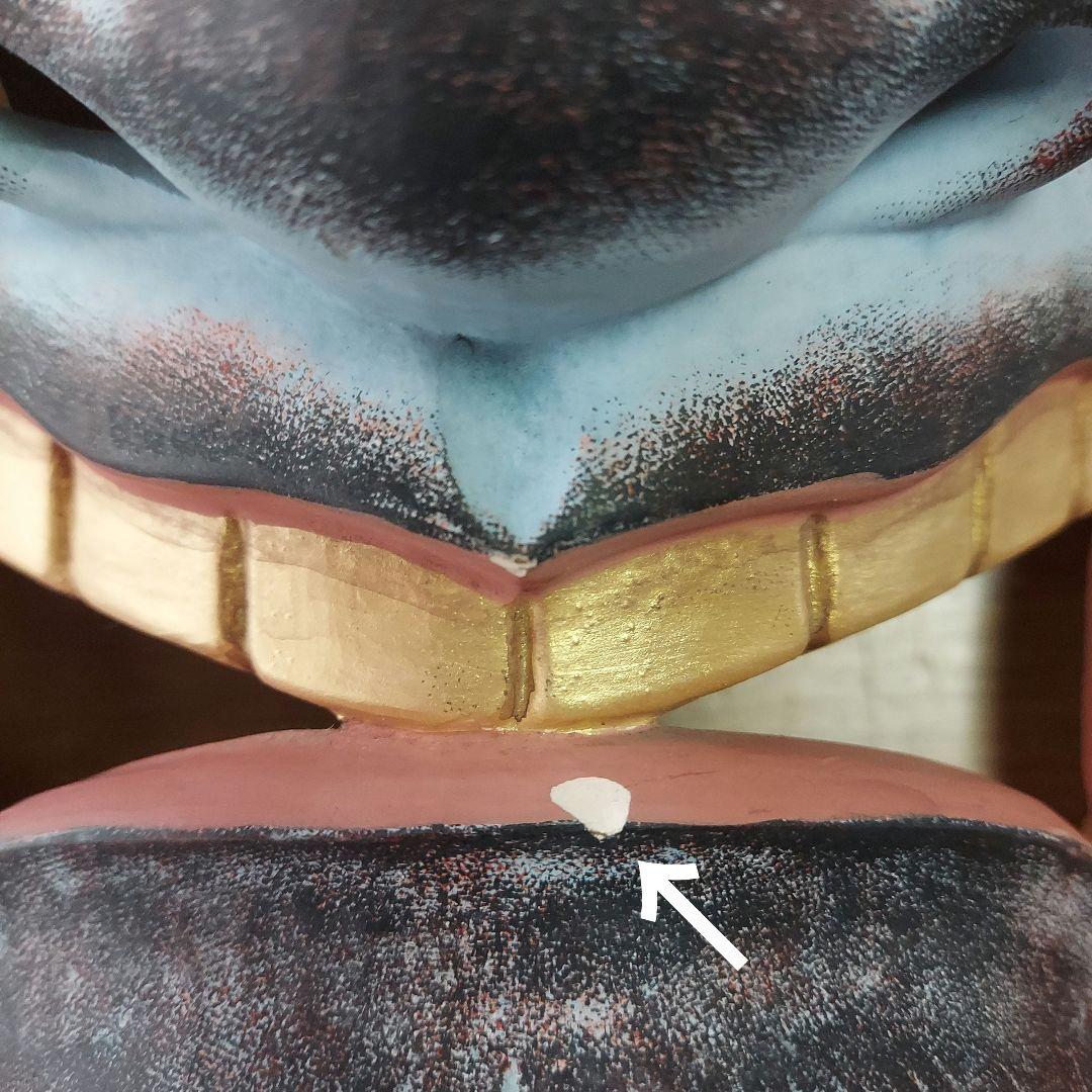 神代人形工房　中島技芸　鬼瓦　鬼面