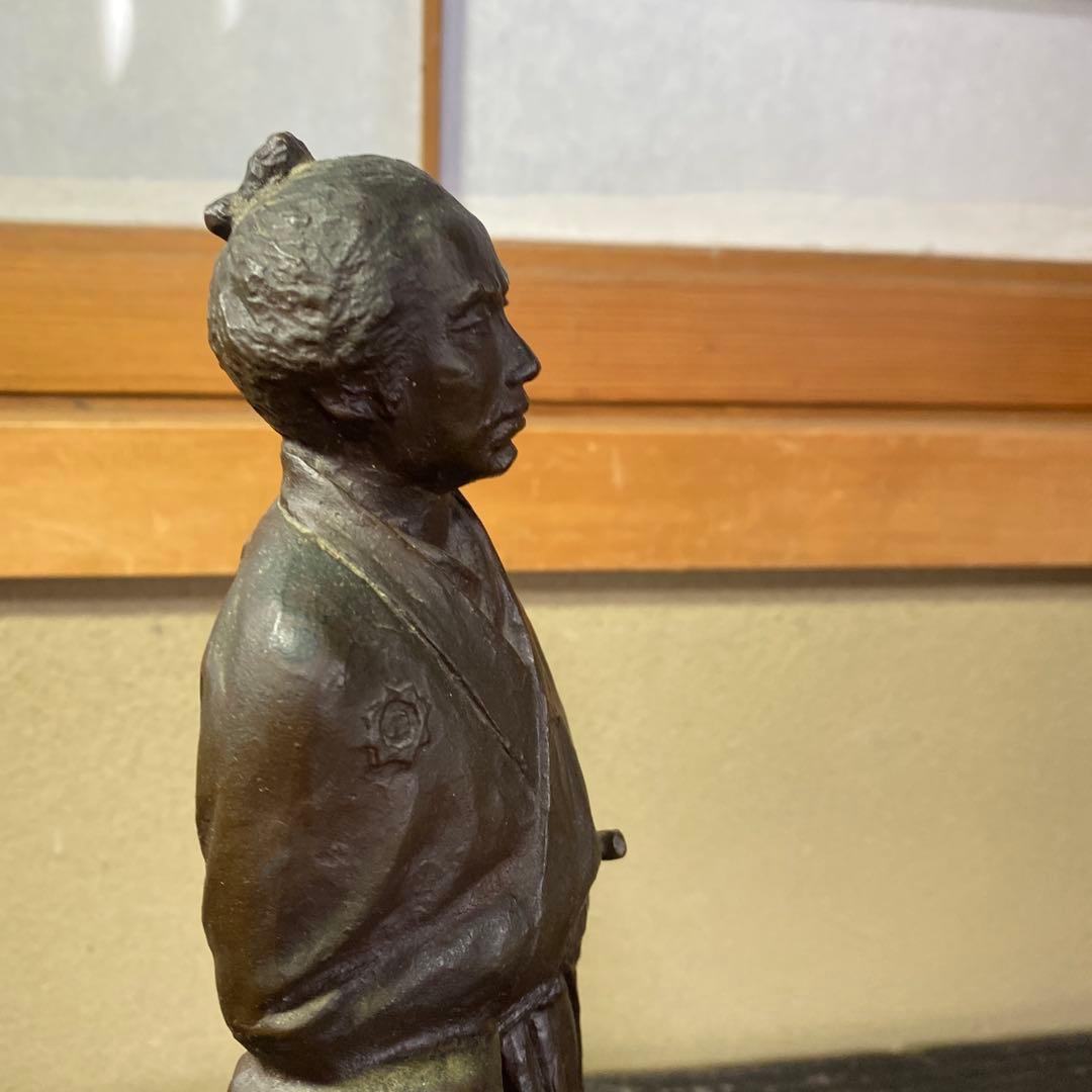 専用　喜多敏勝作　銅器　坂本龍馬像　31cm9cm12.5acm