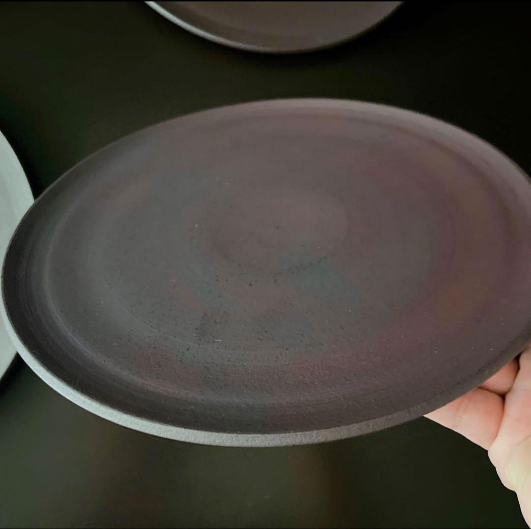 二階堂明弘　24センチ皿　美品　４枚セット 陶器 皿