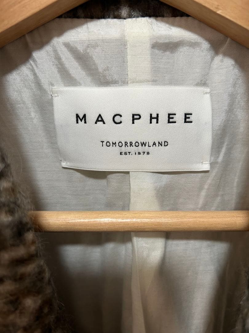 【TOMORROWLAND】MACPHEE美品 モヘヤミックスシャギージャケット
