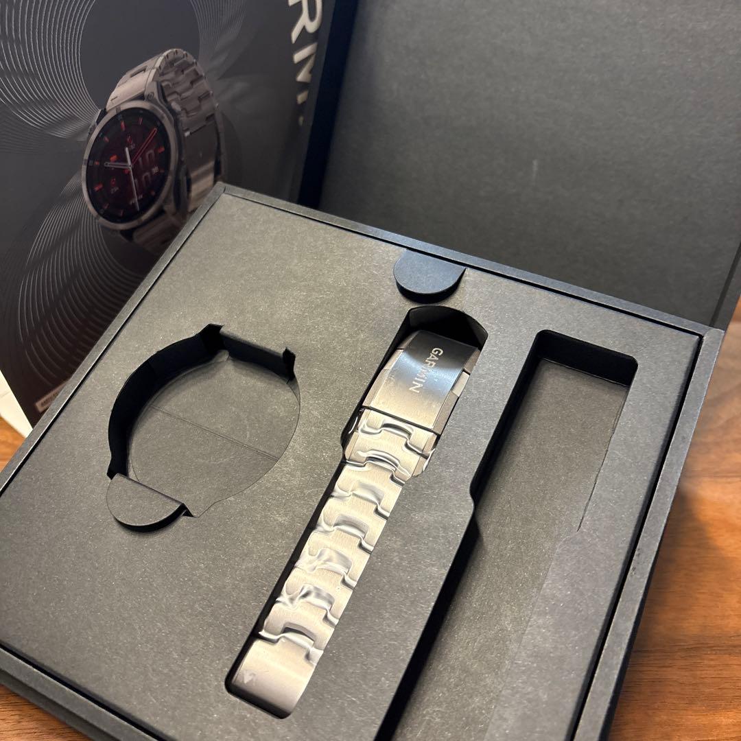 【箱付き】GARMIN 純正QuickFit F6 22mm Titanium