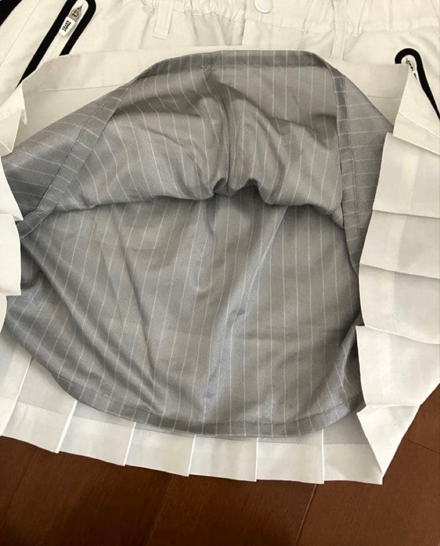 パーリーゲイツ　プリーツスカート　蓄熱　撥水　白　サイズ2