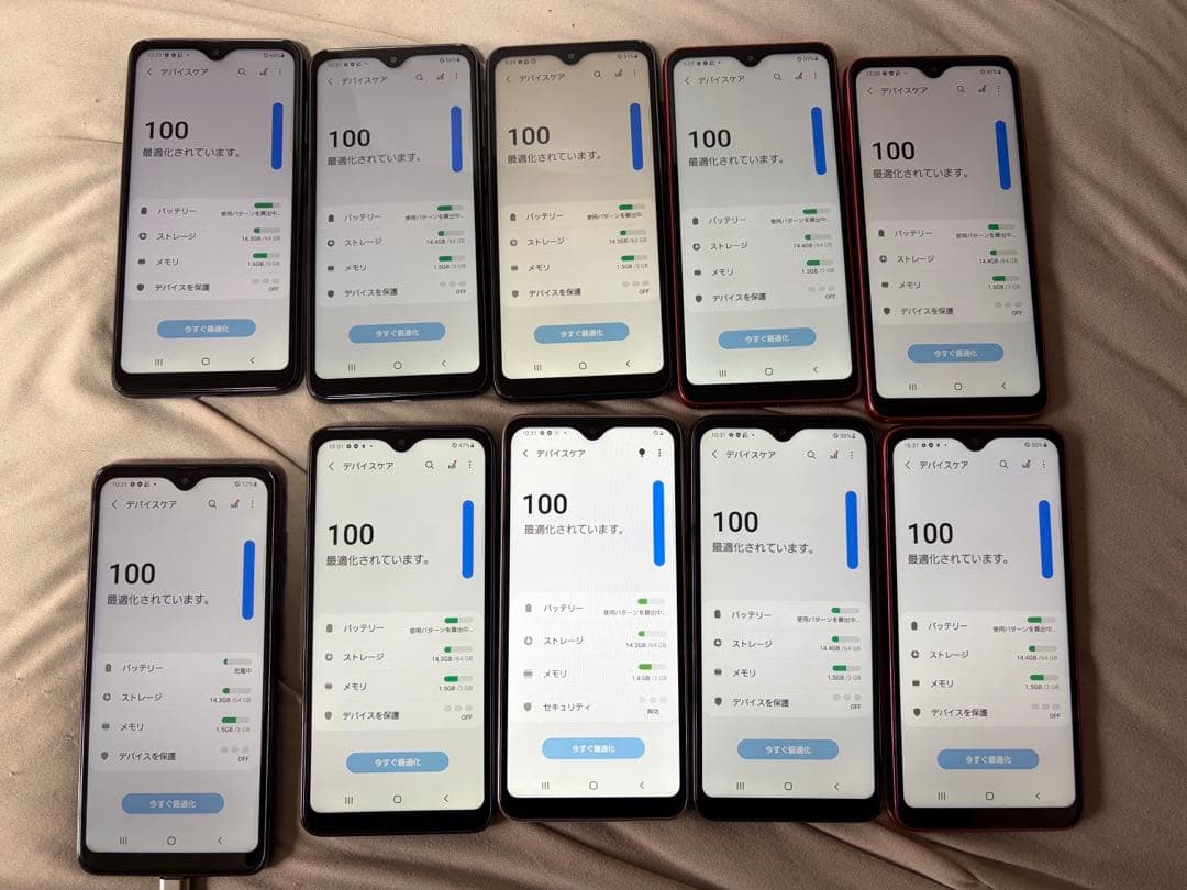 GALAXY A21 カラー3種類初期化済み10個docomo9