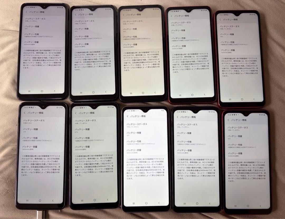 GALAXY A21 カラー3種類初期化済み10個docomo9