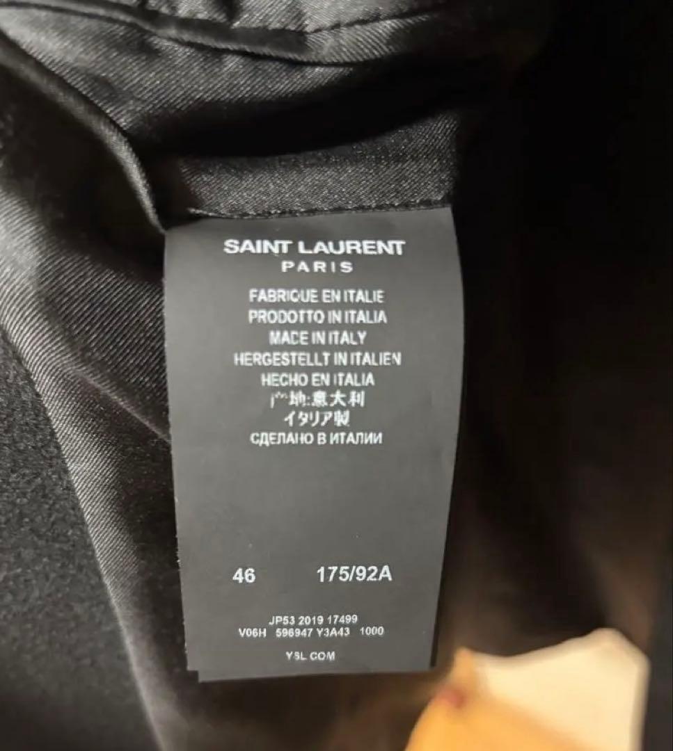 SAINT LAURENTダブルブレスト テーラードジャケット46 美品