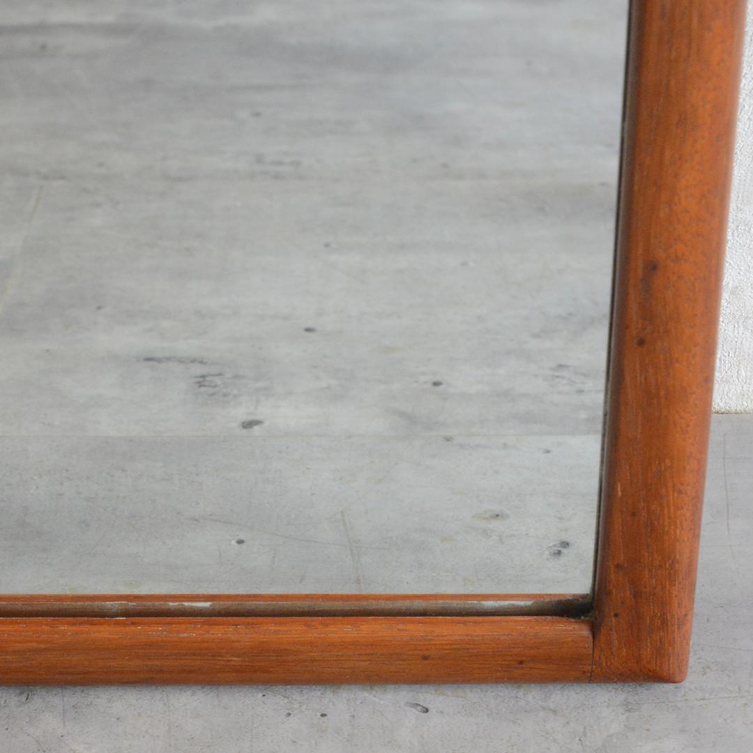 イギリス ヴィンテージ チーク ミラー 姿見 壁掛け スタンドミラー 立て掛け鏡