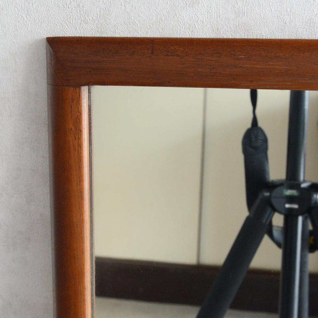 イギリス ヴィンテージ チーク ミラー 姿見 壁掛け スタンドミラー 立て掛け鏡