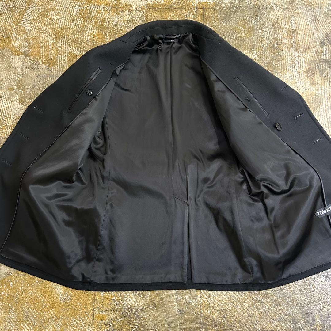 TOM FORD トムフォード ピーコート ウールカシミア ブラック サイズ48