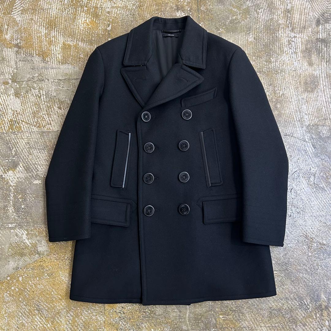 TOM FORD トムフォード ピーコート ウールカシミア ブラック サイズ48