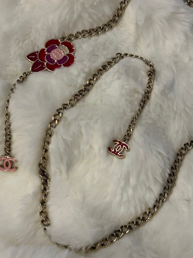 希少CHANEL チェーンベルト♡ヴィンテージフラワーネックレス1メートル１cm