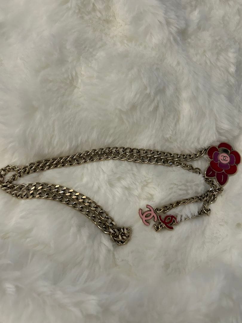 希少CHANEL チェーンベルト♡ヴィンテージフラワーネックレス1メートル１cm