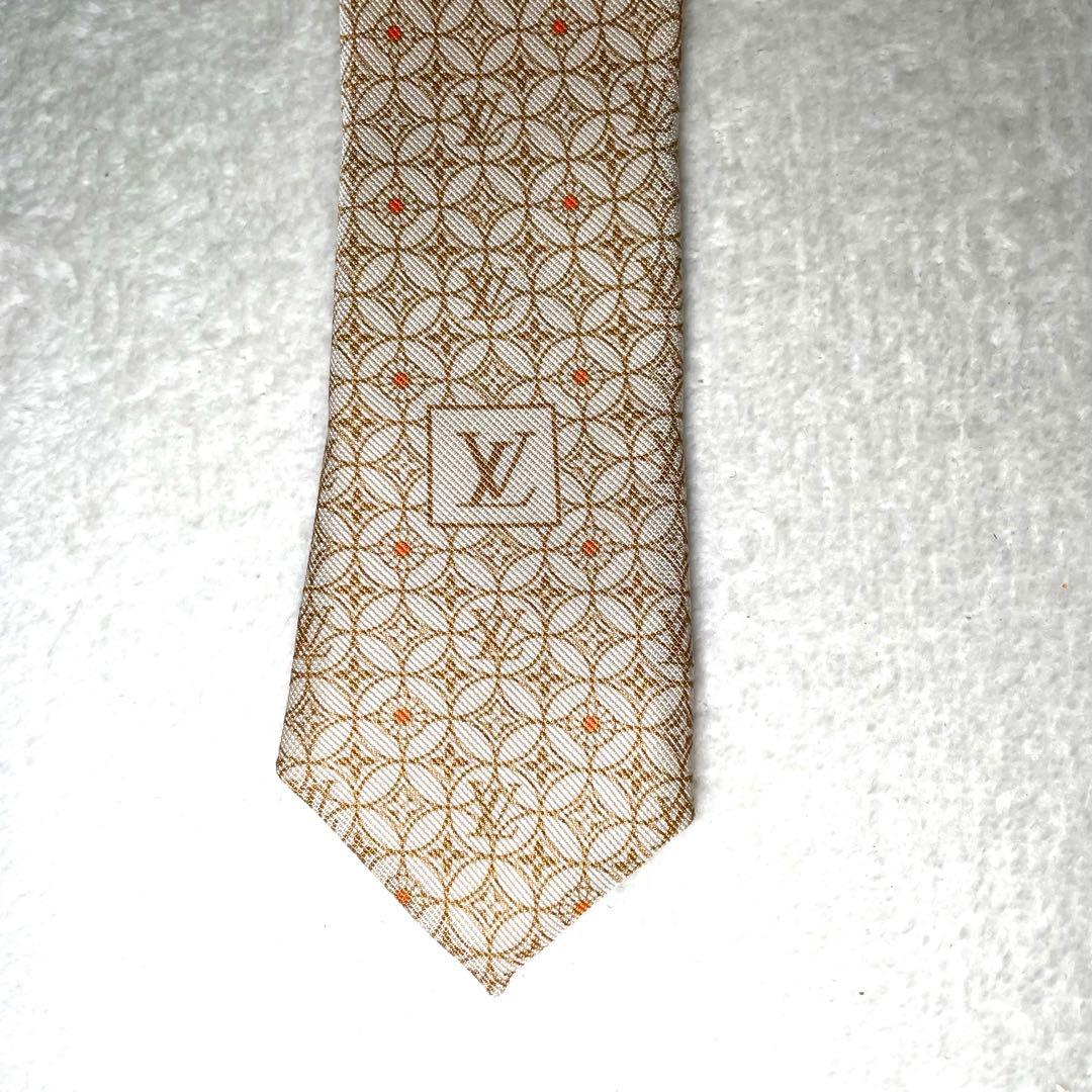 美品! ルイヴィトン LOUIS VOITTON ネクタイ モノグラム・LVロゴ