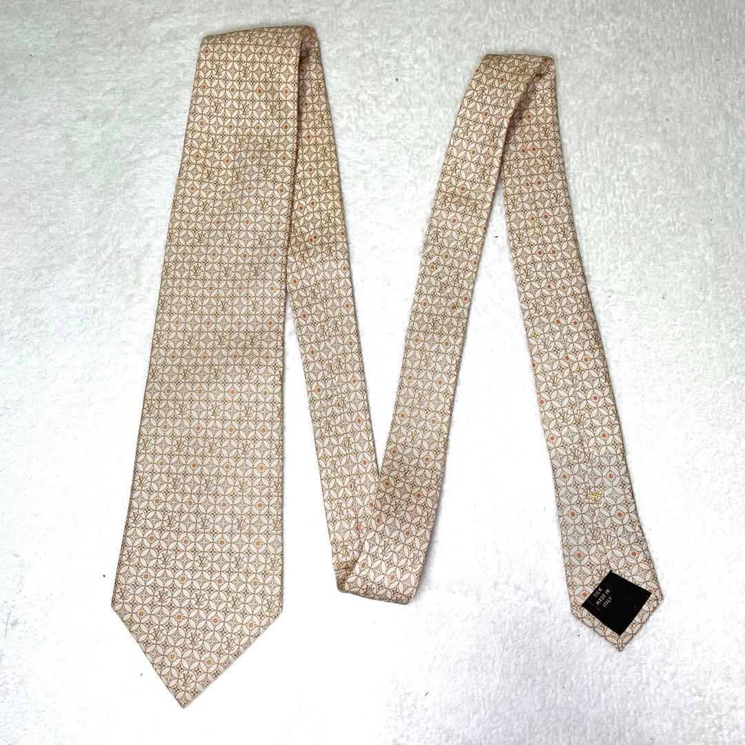 美品! ルイヴィトン LOUIS VOITTON ネクタイ モノグラム・LVロゴ