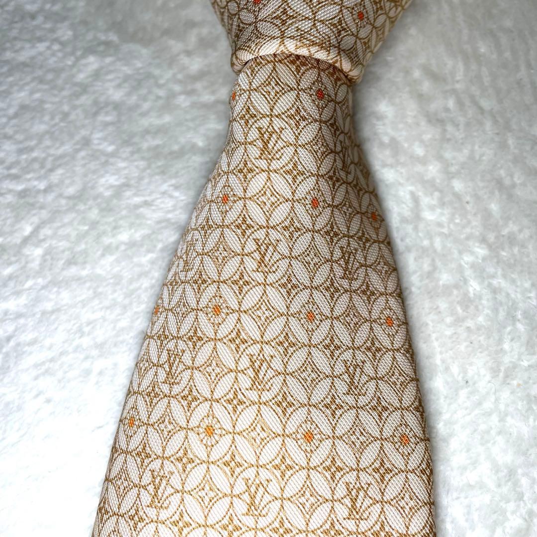 美品! ルイヴィトン LOUIS VOITTON ネクタイ モノグラム・LVロゴ