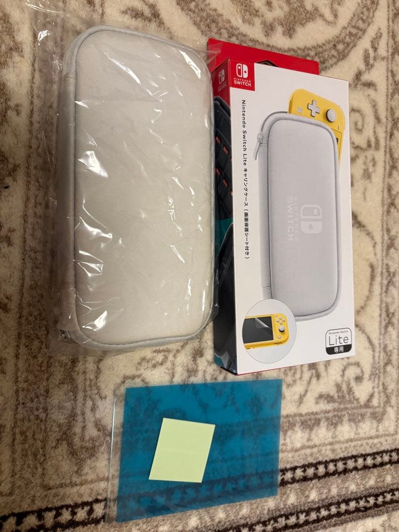 Nintendo Switch Lite グレー本体、箱、充電器＋おまけ付き