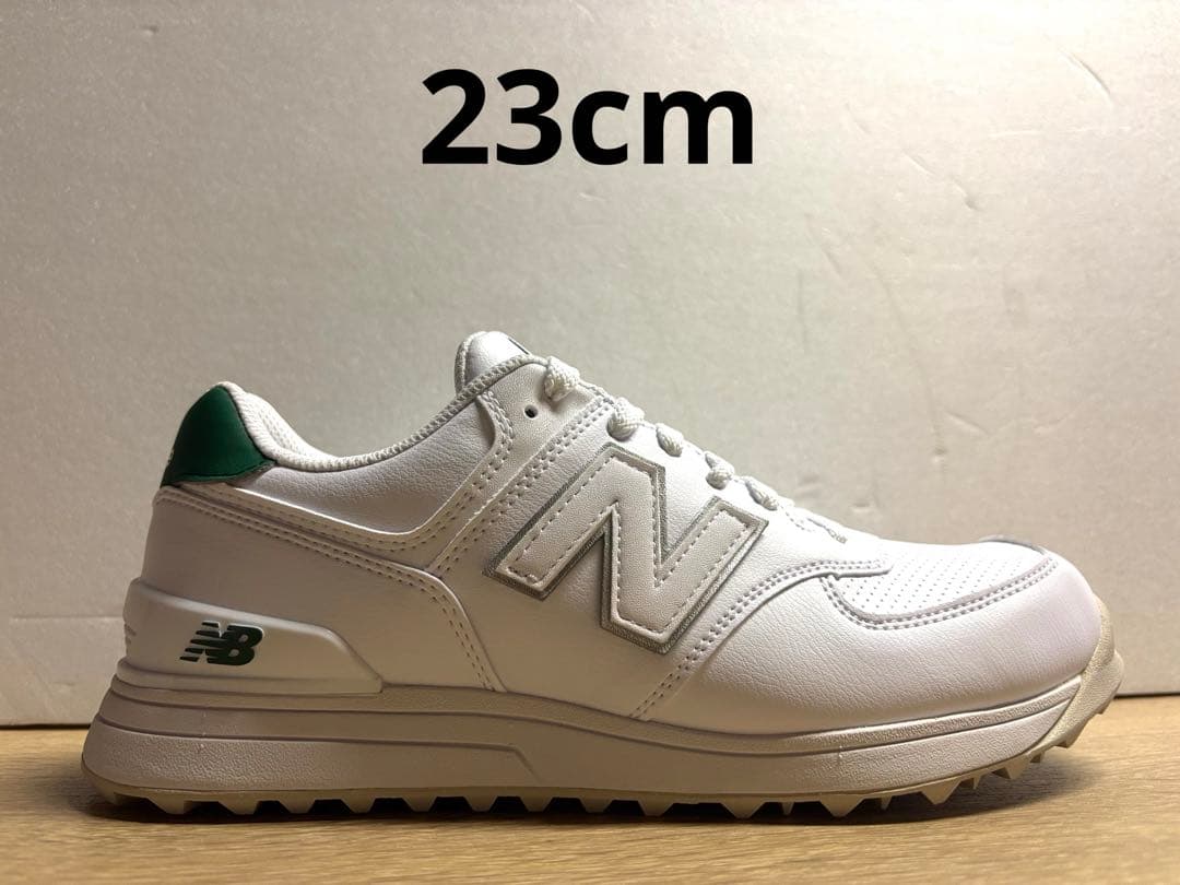 未使用 23cm 2E ニューバランスゴルフシューズ UGS574J3 ホワイト