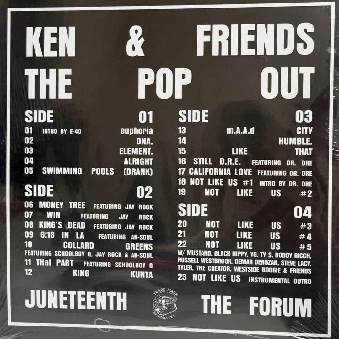 ま*る様 【超稀少】ケンドリック・ラマー ライブレコード