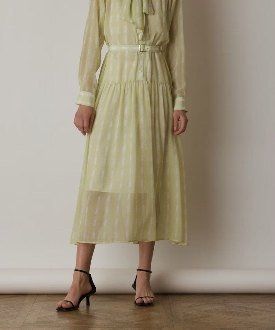 グレースコンチネンタル　ハートストライプワンピース38サイズ