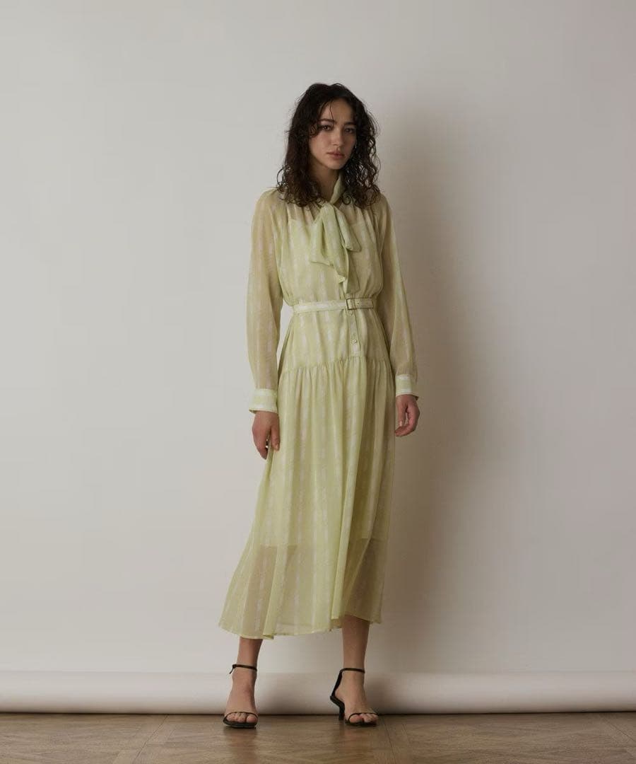 グレースコンチネンタル　ハートストライプワンピース38サイズ