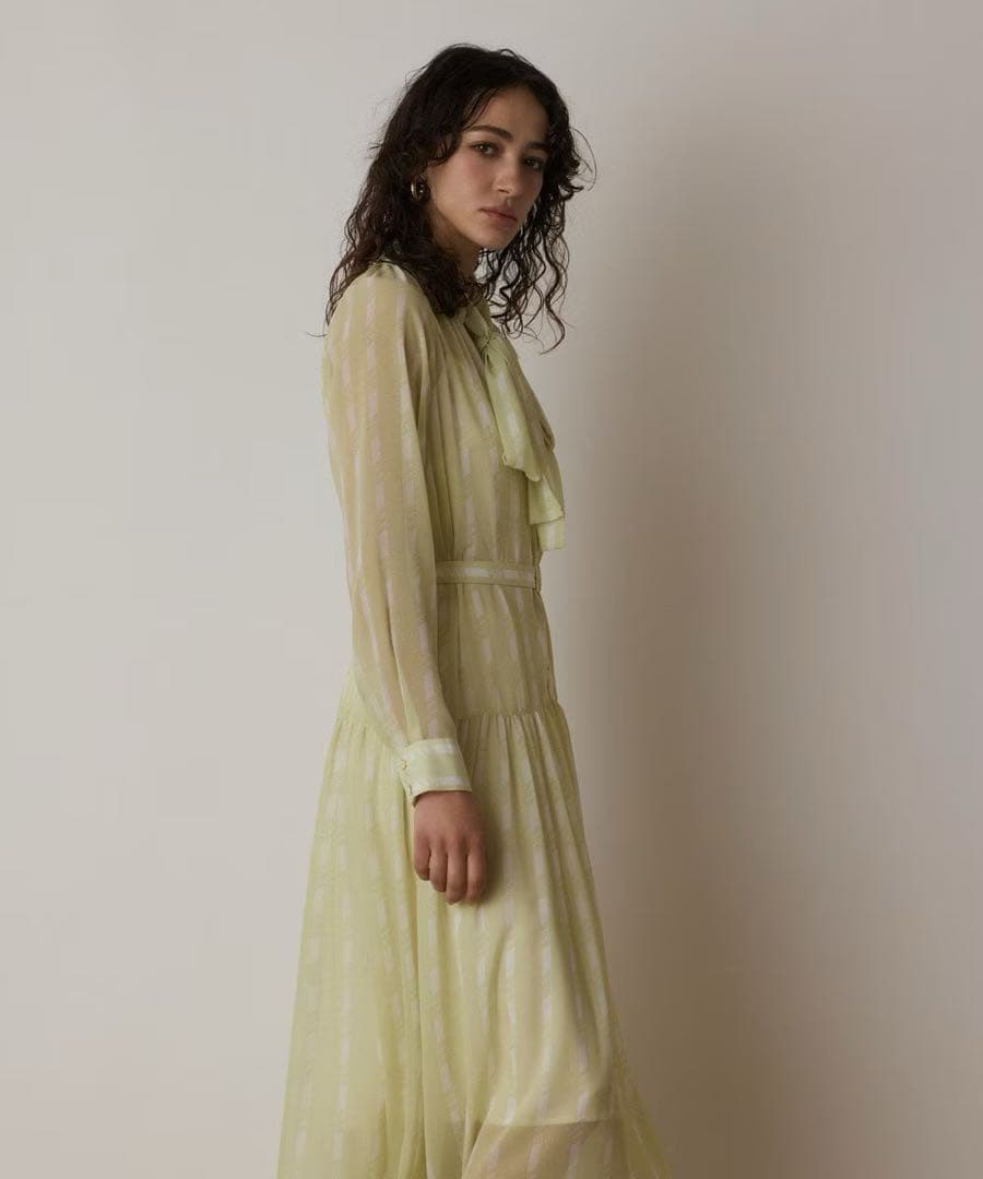 グレースコンチネンタル　ハートストライプワンピース38サイズ