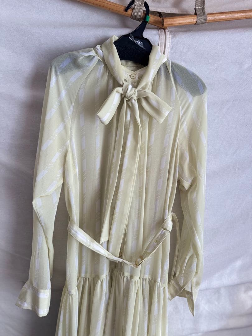 グレースコンチネンタル　ハートストライプワンピース38サイズ