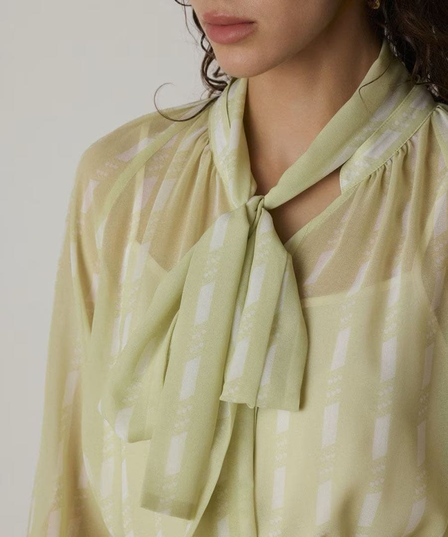 グレースコンチネンタル　ハートストライプワンピース38サイズ