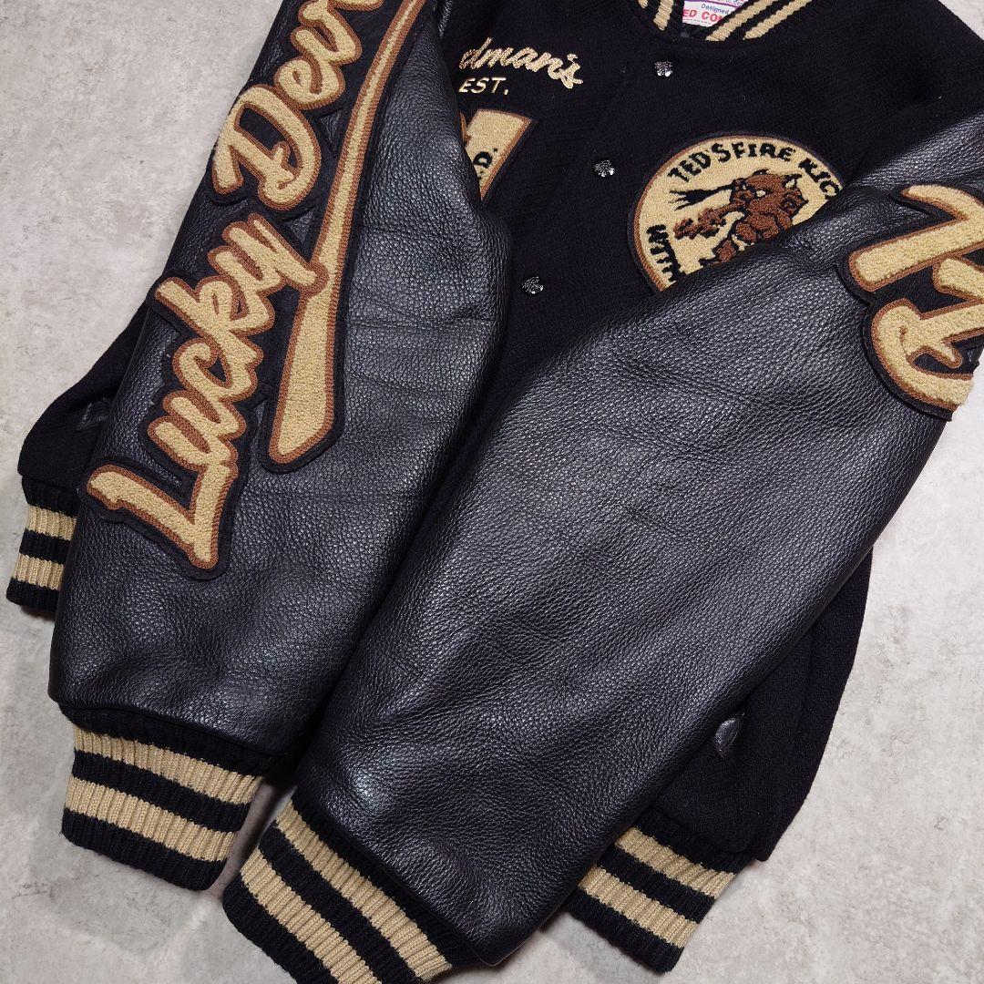 TEDMAN テッドマン 袖レザースタジャン 250着限定 40