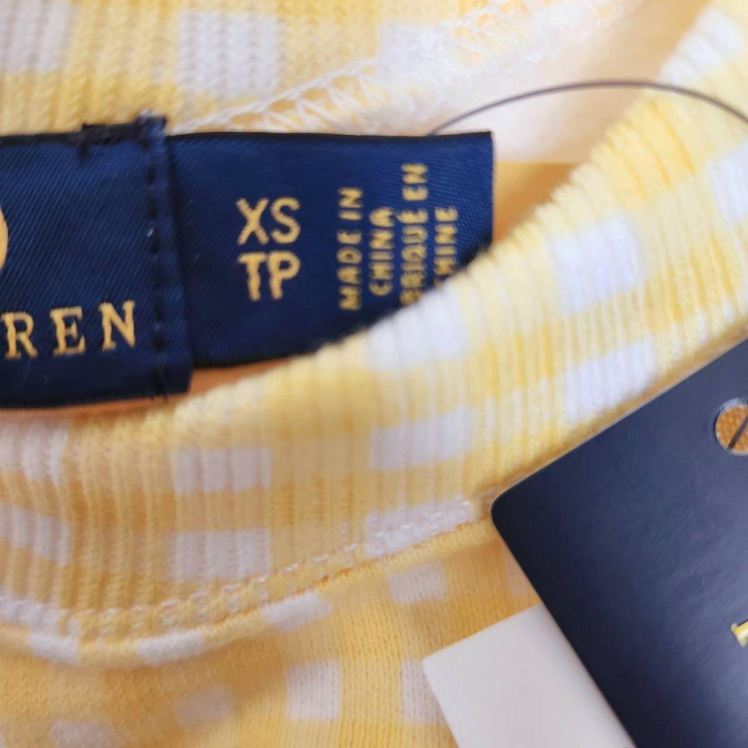 ​【希少品/新品】ポロラルフローレン ギンガムチェック スウェット イエローXS