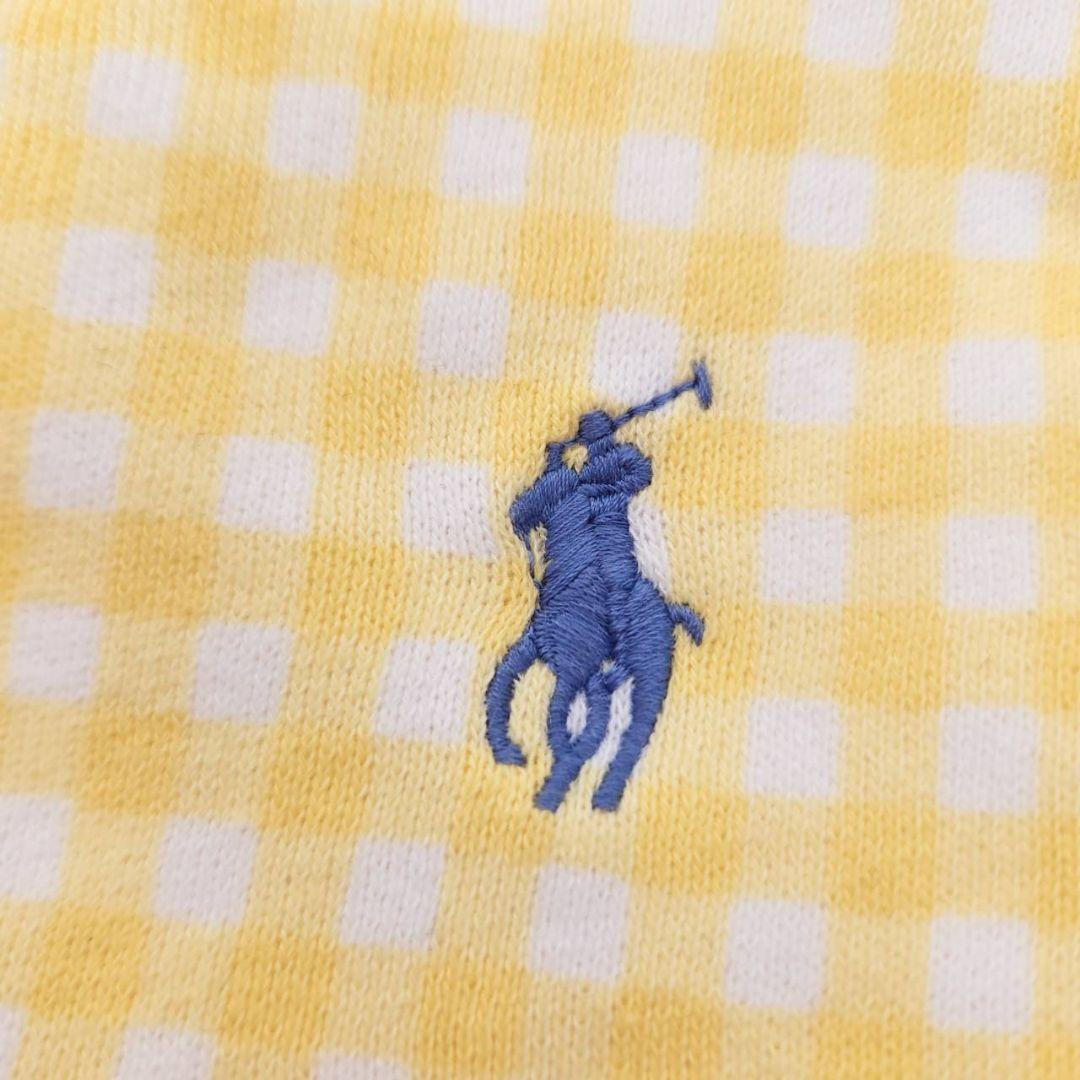 ​【希少品/新品】ポロラルフローレン ギンガムチェック スウェット イエローXS