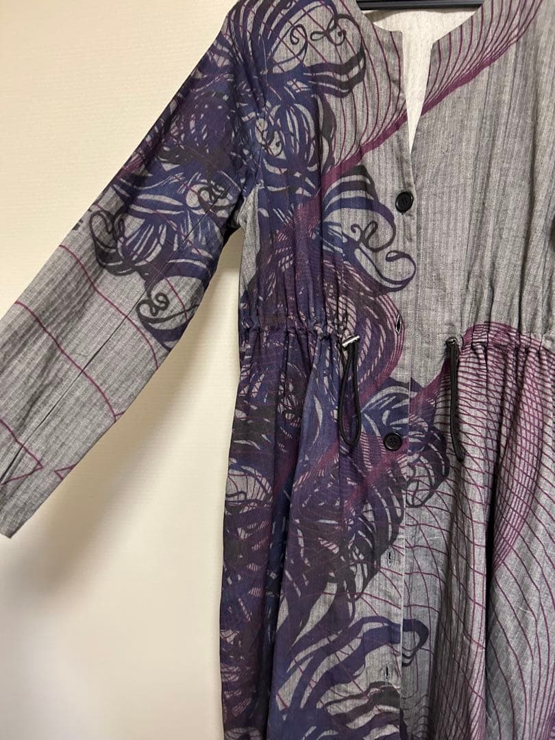 yokang リリーハディット柄ワンピース　ヨーカン