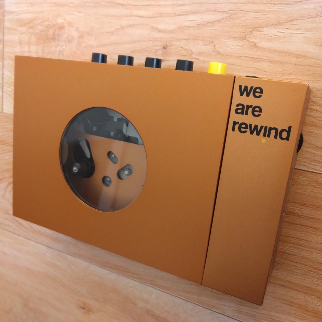 【難あり】we are rewind WE-001 カセットプレーヤー オレンジ