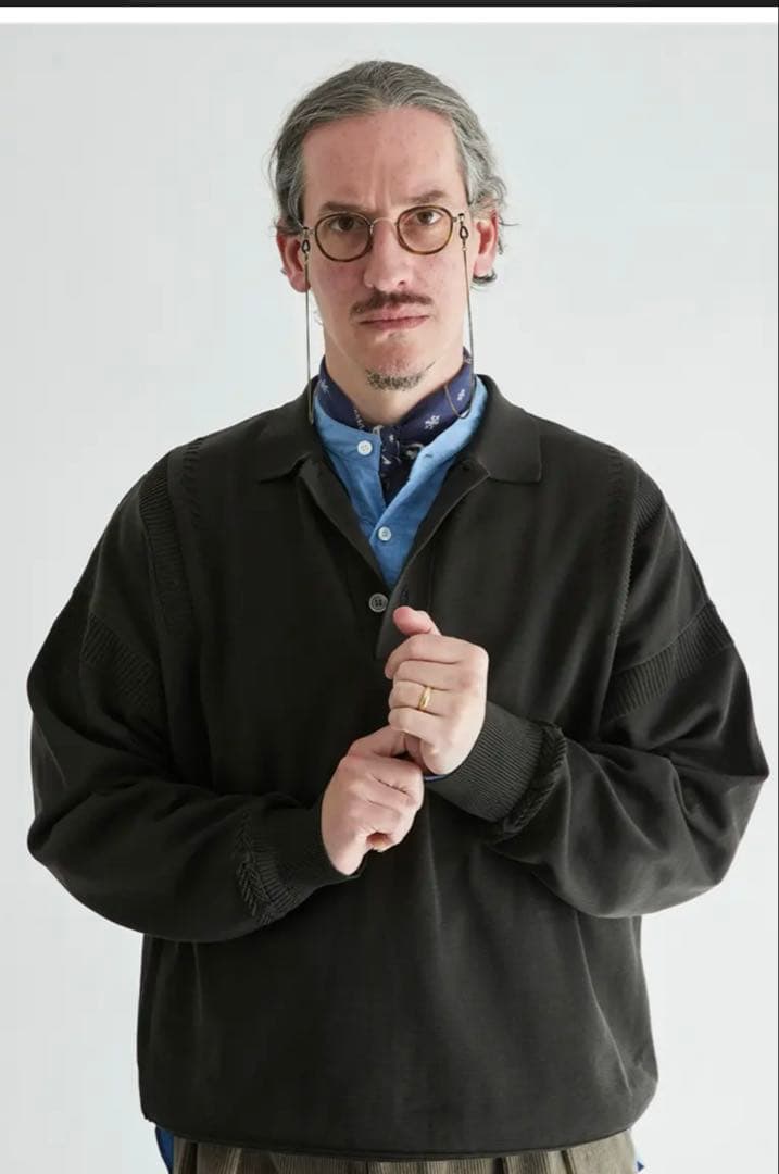 YASHIKI Yonaga Knit Polo 定価39050円