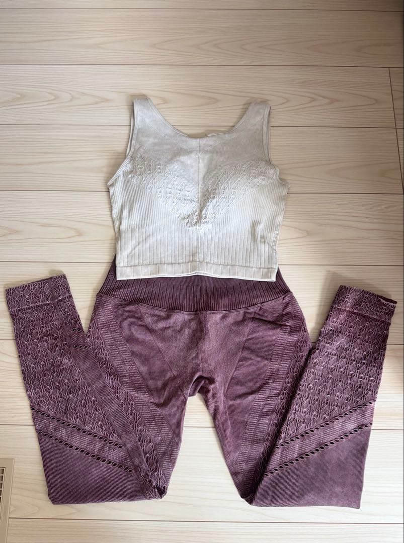 SUKALA アメリカンスリーブアクティブブラトップ・レギンスセット M