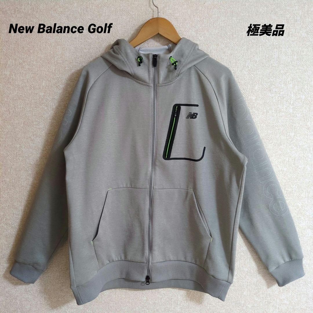 ニューバランスゴルフ フルジップ ダンボールニット 裏起毛 フーディー XL