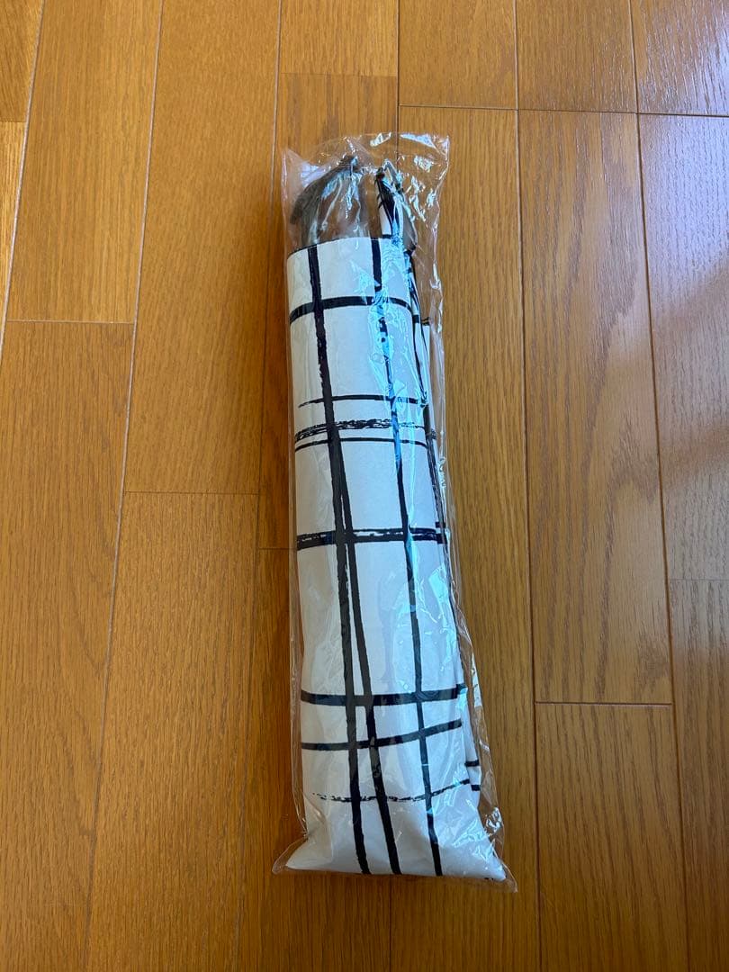 サンバリア100 ２段折　格子　ネイビー