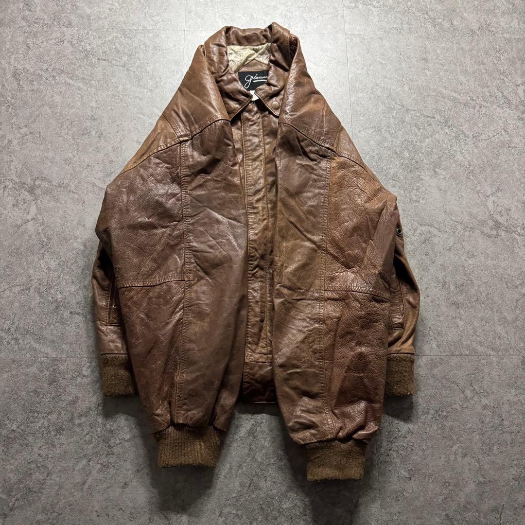 【90s vintage】フライトジャケット　A-2 ペイズリー　ボンバー　短丈