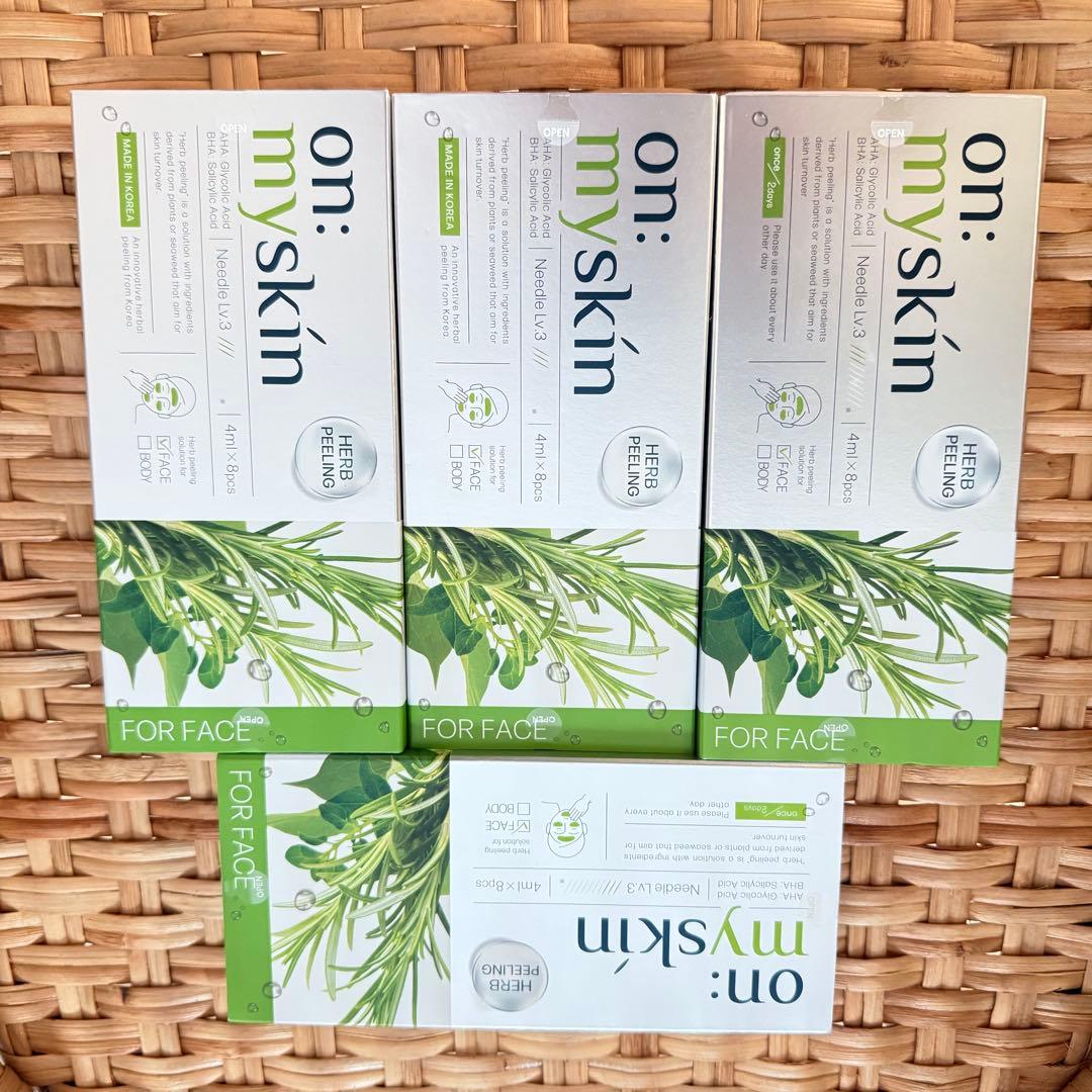 n　大人気！on: myskin ハーブピーリング ４箱セット