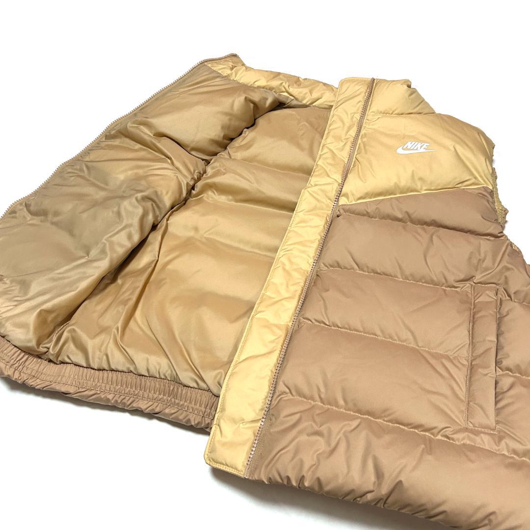 新品　XLサイズ　ナイキ　レディース　ダウンベスト ウィンドランナー　ベージュ