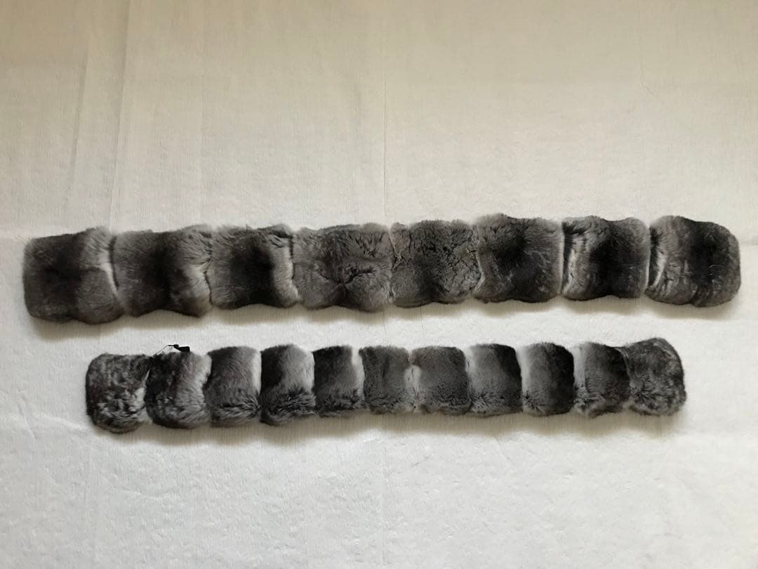 お子様にも！シンプルなチンチラのティペット　百貨店購入　未使用