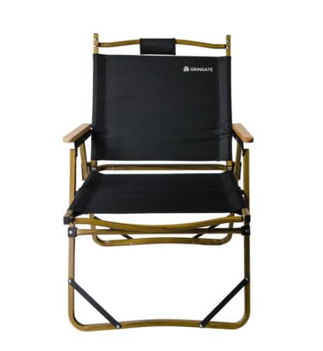グリンゲート GRINGATE アウトドアチェア 黒 折りたたみ式　ブラック３脚