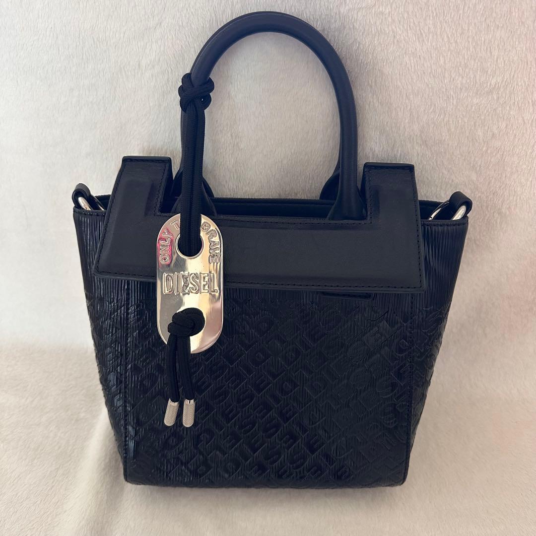 タ*丸様 DIESEL ディーゼル　ハンドバッグ　黒