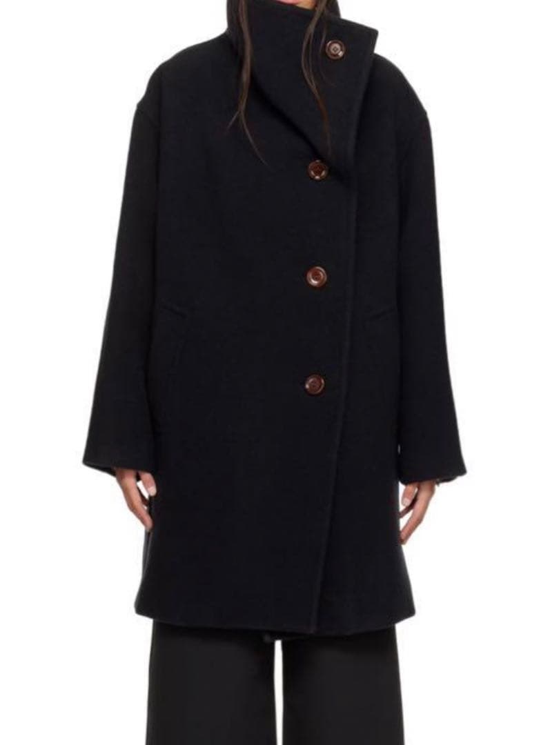 【セール】 Acne Studiosオーバーサイズ黒のウールコート