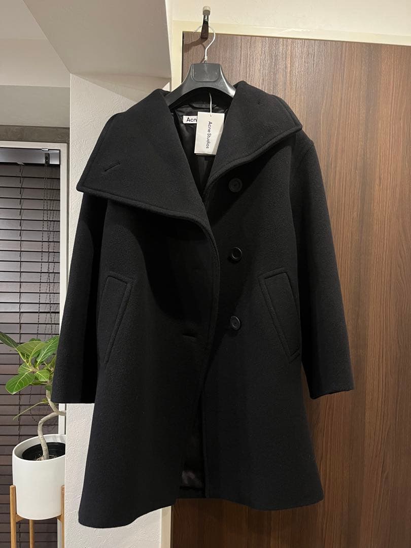 【セール】 Acne Studiosオーバーサイズ黒のウールコート