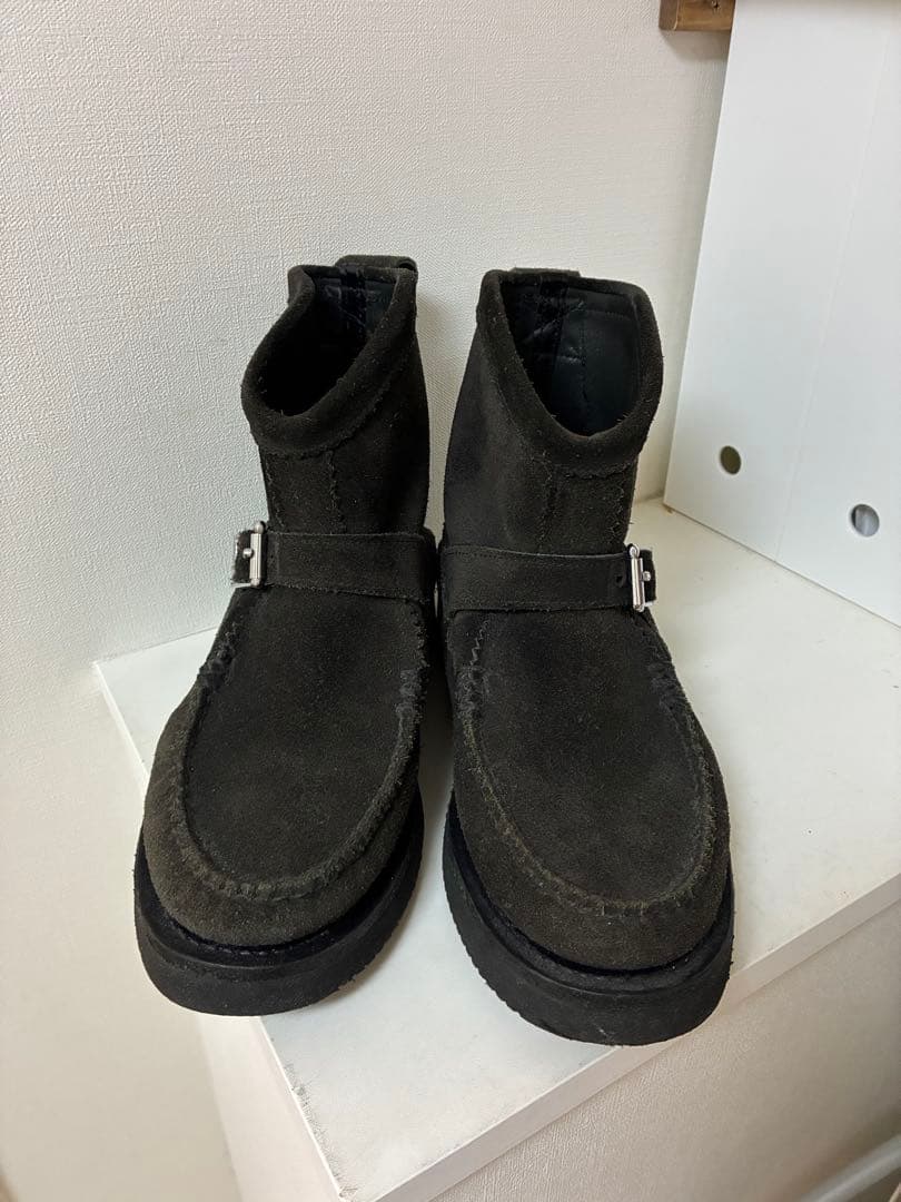 売約済！Yuketen ユケテン　バックル付きスエードブーツ　エンジニアブーツ