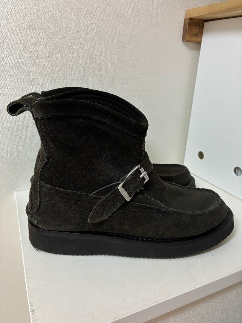 売約済！Yuketen ユケテン　バックル付きスエードブーツ　エンジニアブーツ