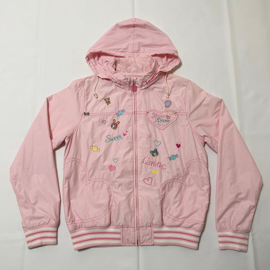 メゾピアノ　ジャンパー　ウインドブレーカー　ベリエちゃん　ピンク　L　160